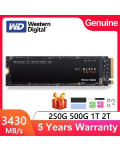 Western Digital Internal Solid State Drive M2 WD Black SN750 SSD 1TB 250GB 500GB M.2 2280 SSD NVMe Gen3 PCle 3D Nand SSD
