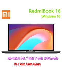 Xiaomi RedmiBook 16 Laptop Ryzen Edition With AMD Ryzen 4700U/4500U 16.1 Inch Display 100% sRGB Type C Charge 512G SSD