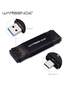 WANSENDA TYPE-C USB 3.0 Flash drive 512GB 256GB 128GB 64GB 32GB 16GB Pen Drive for Type-c/PC External Storage Pendrive USB stick