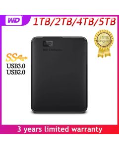 Western Digital WD Elements 2.5" Portable Hard Drive 1TB 2TB 3TB 4TB 5TB Hdd USB3.0 External Hard Disk for Desktop PC laptop pc