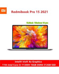Xiaomi RedmiBook Pro 15 Laptop Intel Core i5-11300H 16GB 512GB SSD Iris Xe 15.6 Inch Mi Notebook 3.2K FHD Screen Comput