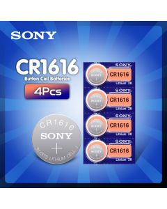 4PCS/LOT CR1616 Button Cell Coin Batteries SONY 100% Original cr 1616 3V Lithium Battery DL1616 ECR1616 LM1616 5021LC