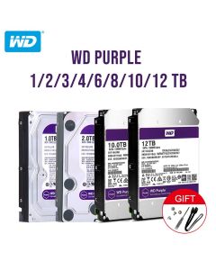 Western Digital WD Purple Surveillance HDD 1TB 2TB 3TB 4TB SATA 6.0Gb/s 3.5" Hard Drive for cctv Camera AHD DVR IP NVR