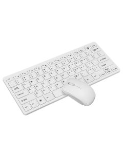 K-03 Ultra-thin 2.4G Wireless Mini Multimedia Keyboard and Mouse Combo Set for Desktop and Laptop