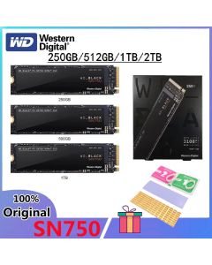 Western Digital WD SN750 2TB 1TB 500GB 250GB SSD M.2 2280 NVMe PCIe Gen3*4 Internal Solid State Drive Black 3D Nand
