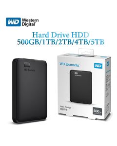 Western Digital WD Elements 2.5" Portable Hard Drive 1TB 2TB 3TB 4TB Hdd Disco Duro Externo Disque Portable for laptop pc