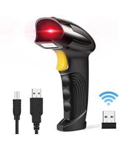 Handheld Barcode Scanner 2-in-1 (USB Wired and 2.4GHz Wireless)