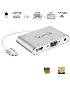 Lightning to HDMI/VGA/Audio Adapter 1080p HD For iPhone, iPad