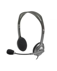 Logitech H110 Wired headset, Stereo Headphones with noise-cancelling