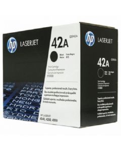 HP 42A Black Original LaserJet Toner Cartridge (Q5942A)
