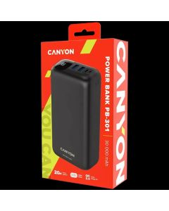 CANYON POWER BANK 30000MAH PB-301 BLACK